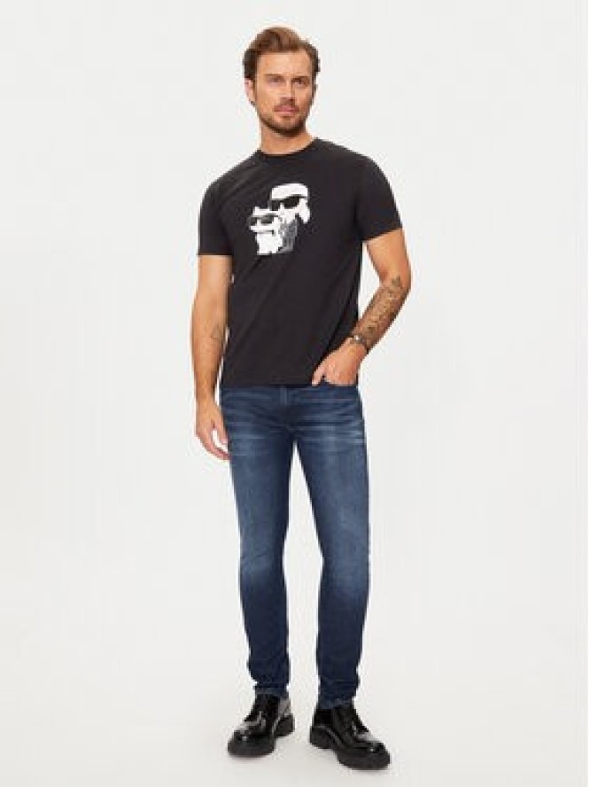 KARL LAGERFELD T-Shirt 755061 544241 Czarny Regular Fit