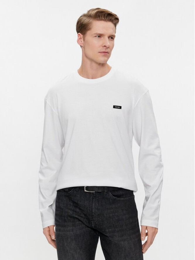 Calvin Klein Longsleeve K10K111847 Biały Regular Fit