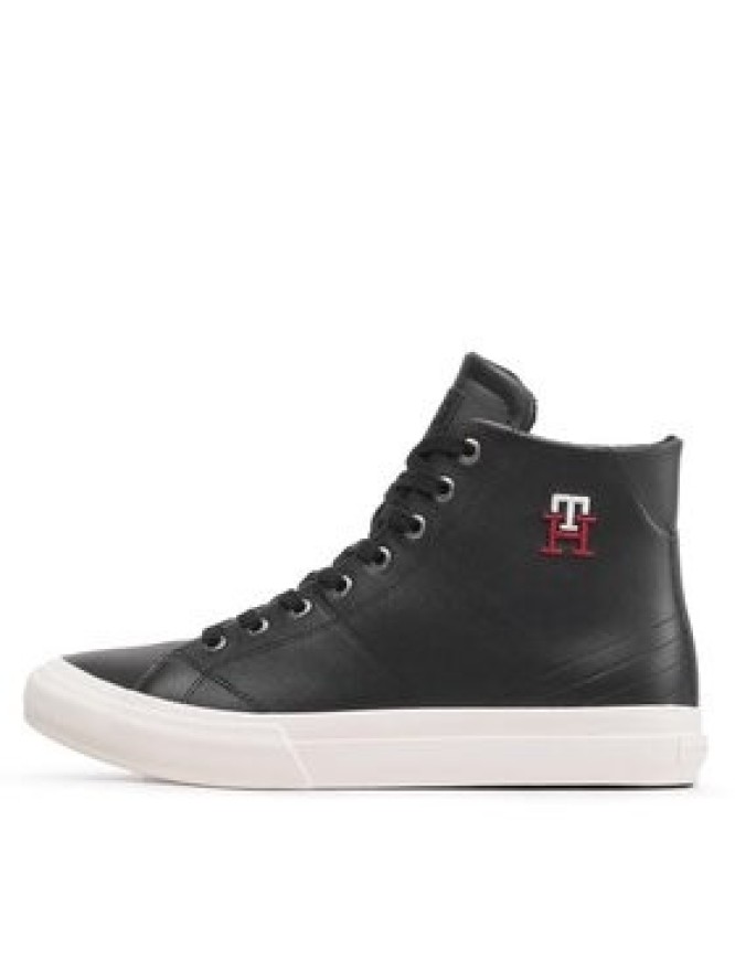 Tommy Hilfiger Sneakersy Th Hi Vulc Street Leather FM0FM04739 Czarny