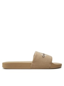 Calvin Klein Jeans Klapki Slide Monogram Co YM0YM00061 Beżowy