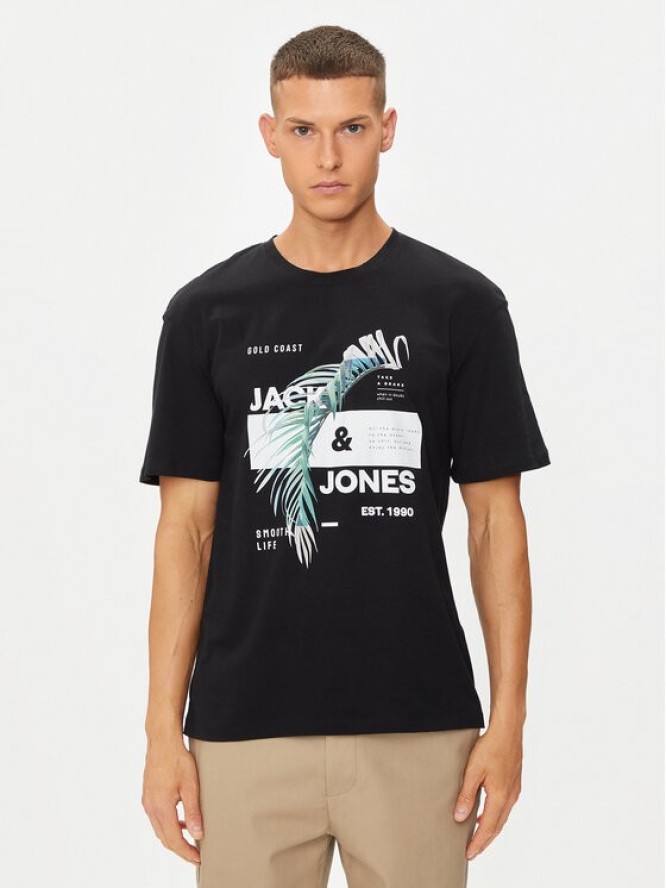 Jack&Jones T-Shirt Jjclarc 12247768 Czarny Relaxed Fit