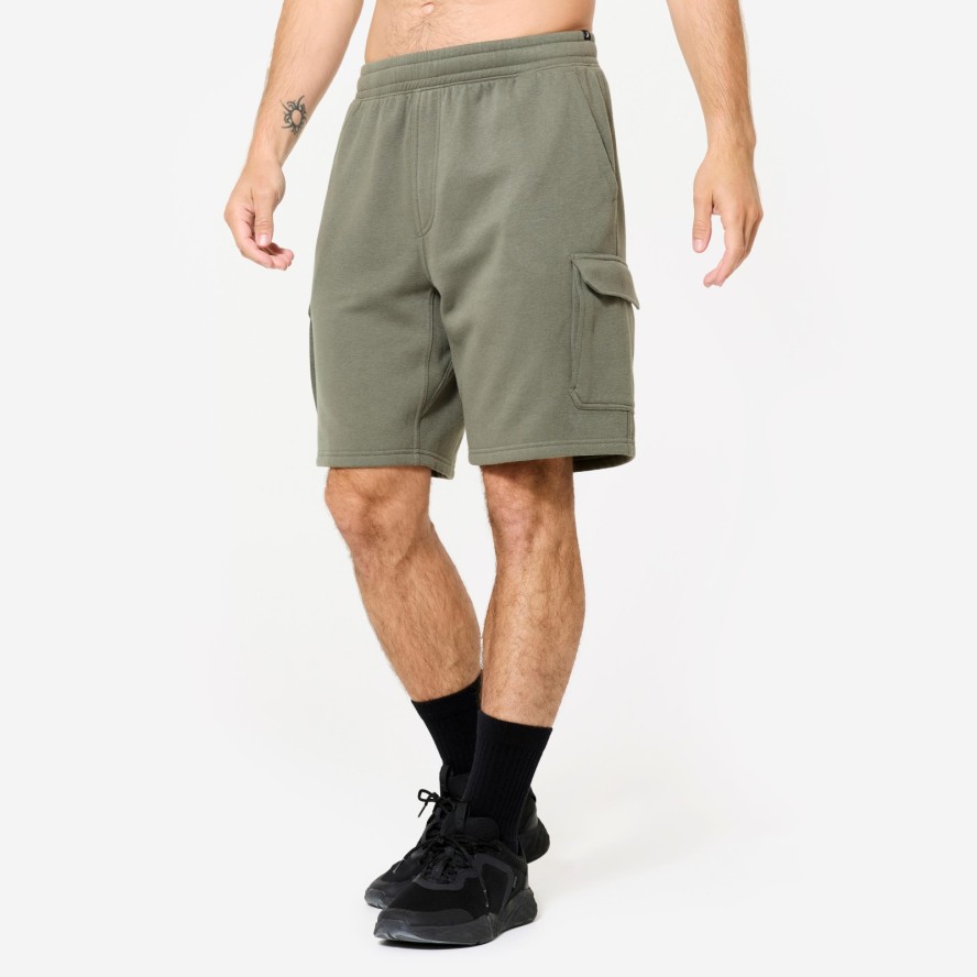 Spodenki fitness męskie cargo - khaki