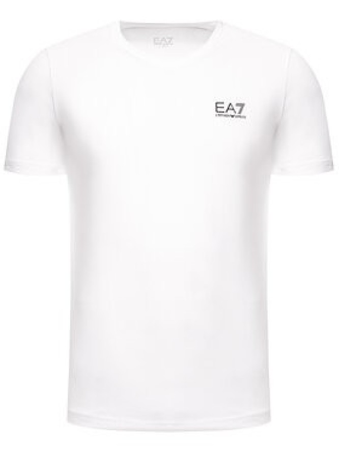 EA7 Emporio Armani T-Shirt 8NPT53 PJM5Z 1100 Biały Regular Fit