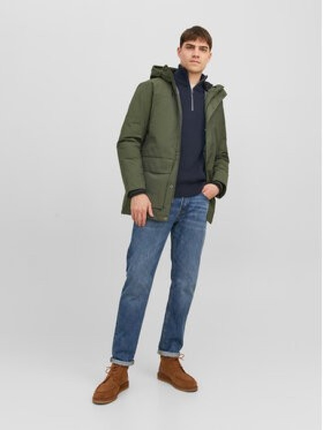 Jack&Jones Sweter 12236308 Granatowy Regular Fit