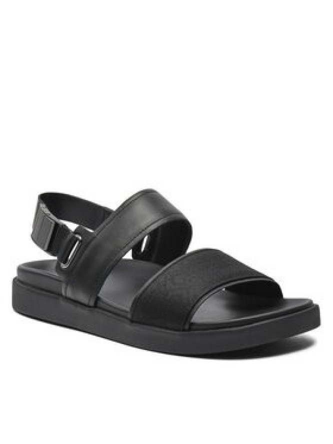 Calvin Klein Sandały Back Strap Sandal Jaq Mono Ip HM0HM01421 Czarny