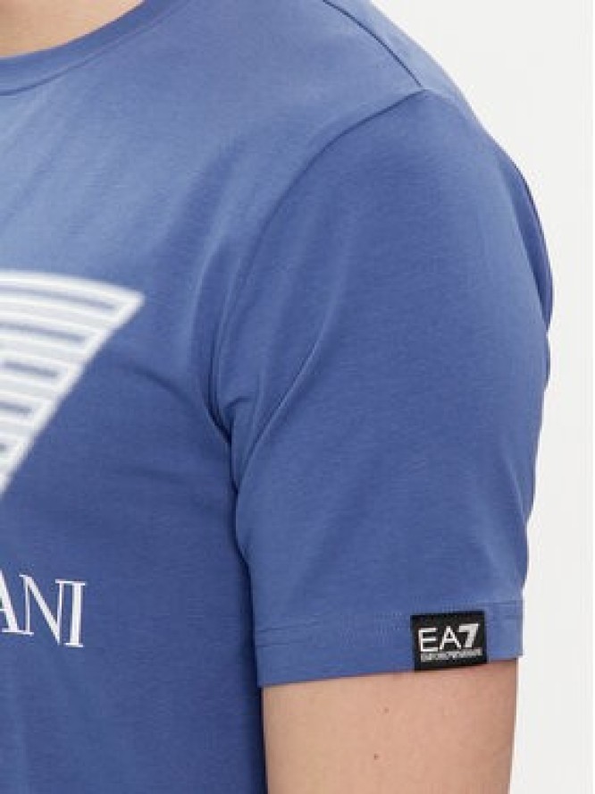 EA7 Emporio Armani T-Shirt 3DPT37 PJMUZ 1557 Niebieski Regular Fit