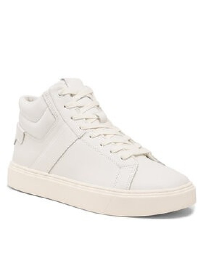 Calvin Klein Sneakersy High Top Lace Up Lth HM0HM01057 Biały