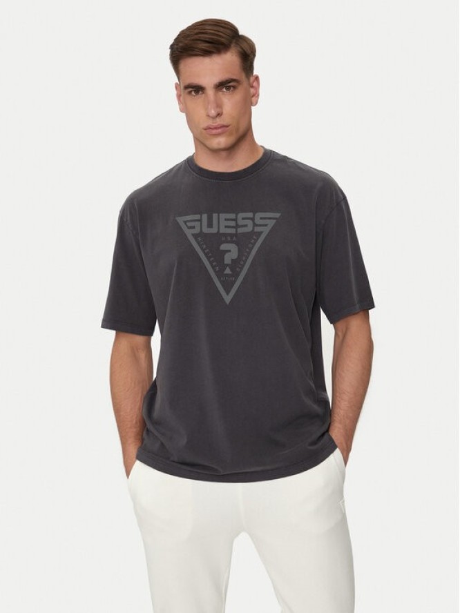 Guess T-Shirt Alino Z4YI00 I3Z14 Czarny Oversize