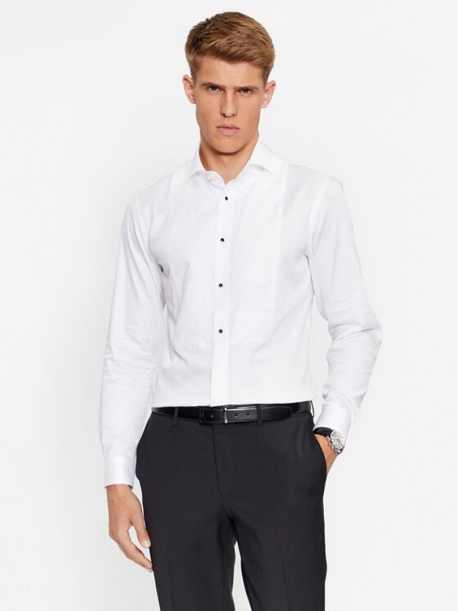 Boss Koszula H-Hank-Tux3-231 50503261 Biały Slim Fit