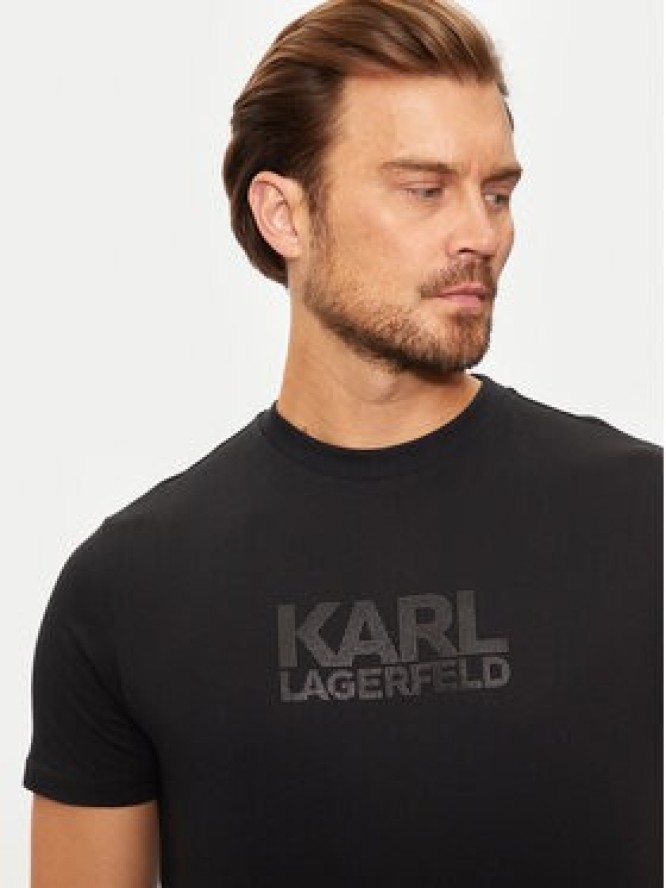 KARL LAGERFELD T-Shirt 755077 544252 Czarny Regular Fit