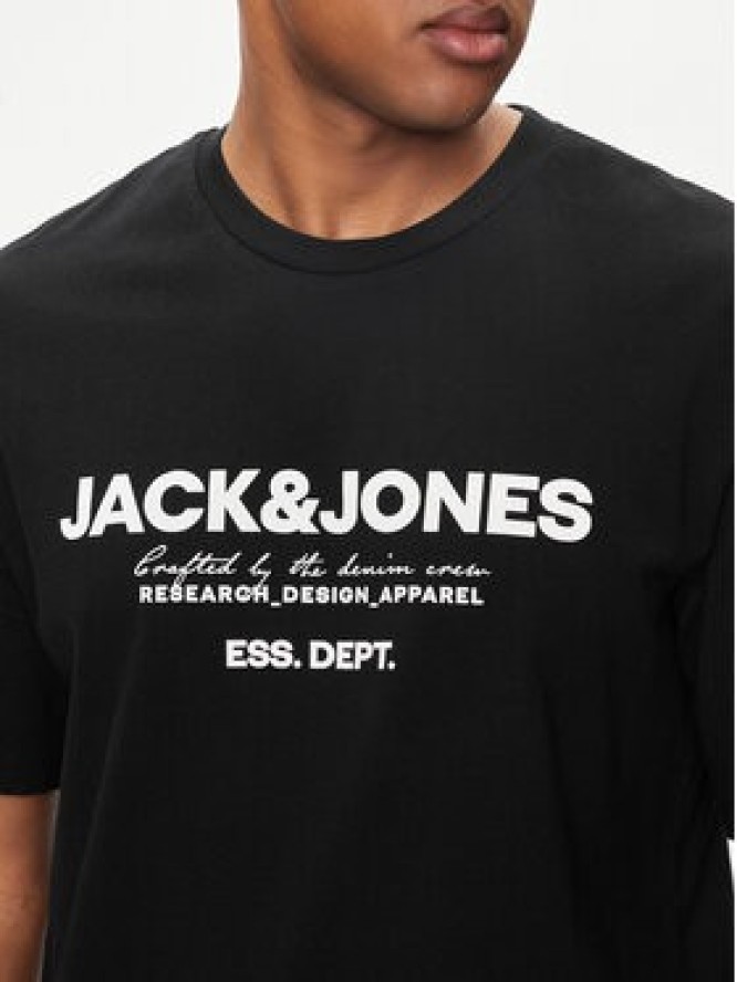 Jack&Jones T-Shirt Gale 12247782 Czarny Relaxed Fit