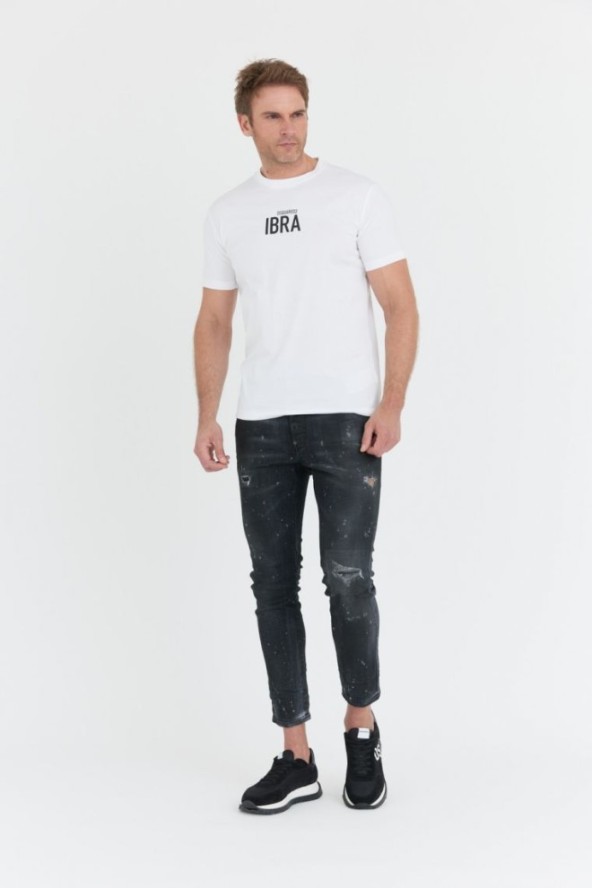 DSQUARED2 Biały t-shirt męski ibra