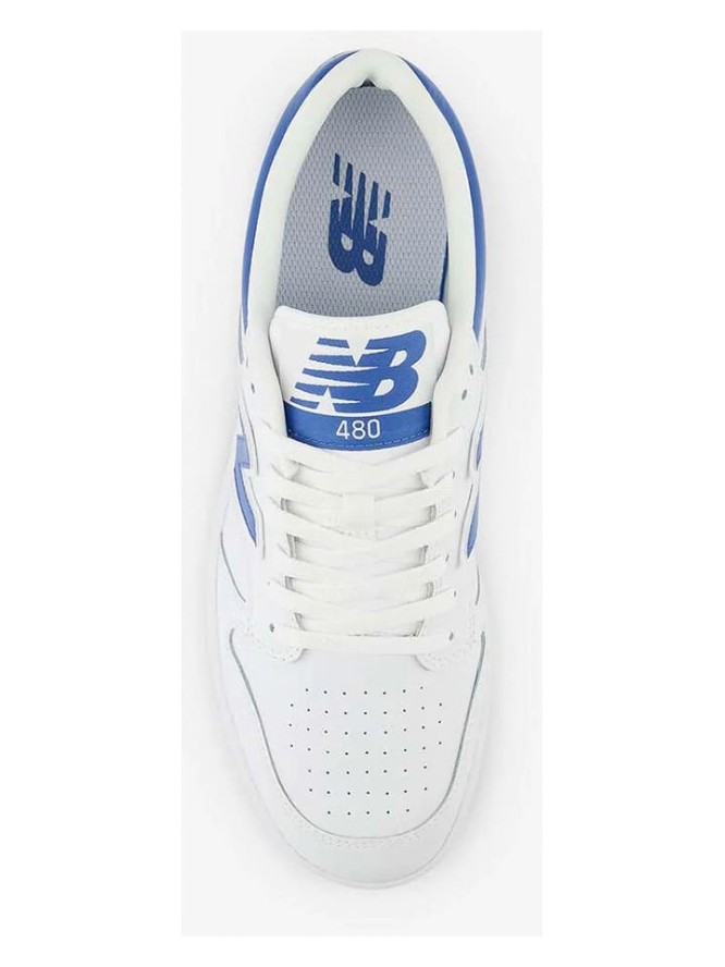 New Balance Skórzane sneakersy "480" w kolorze biało-niebieskim rozmiar: 40