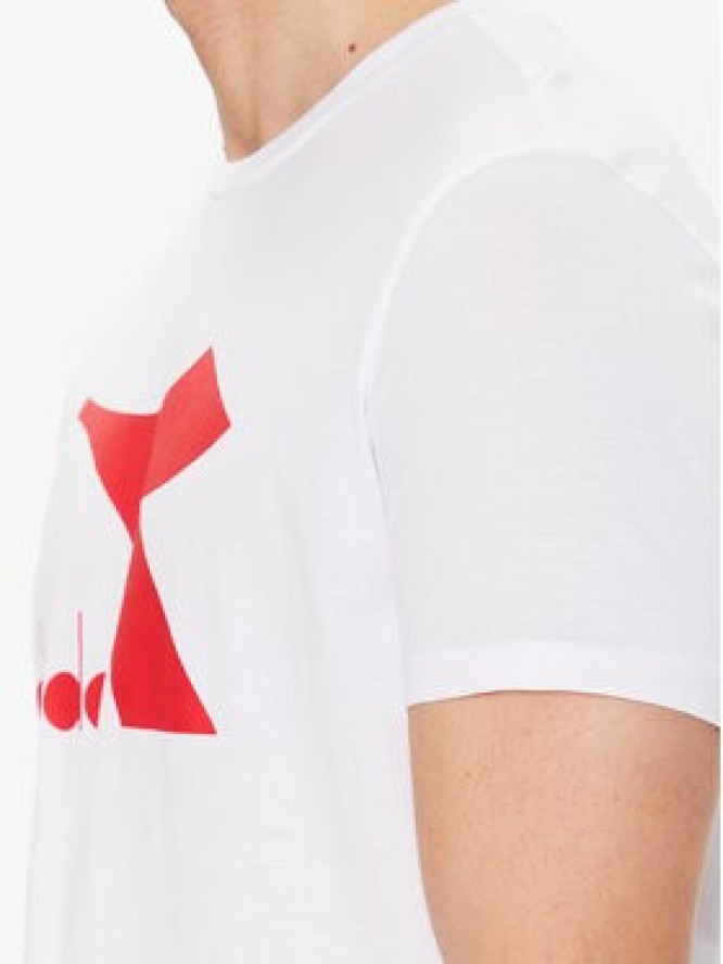 Diadora T-Shirt Ss Core 102.179759 Biały Regular Fit
