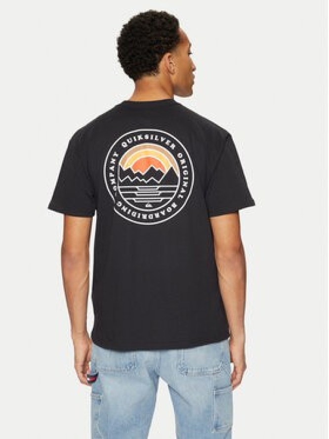 Quiksilver T-Shirt Landscapes EQYZT07917 Czarny Regular Fit