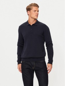 Jack&Jones Sweter Fred 12258582 Granatowy Regular Fit