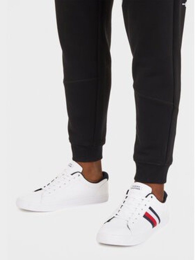 Tommy Hilfiger Tenisówki Iconic Vulc Stripes Mesh FM0FM05072 Biały