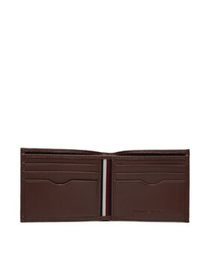 Tommy Hilfiger Duży Portfel Męski Th Central Mini Cc Wallet AM0AM11854 Brązowy