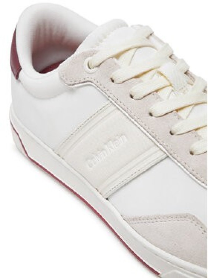 Calvin Klein Sneakersy Low Top Lace Up Mix HM0HM01548 Biały