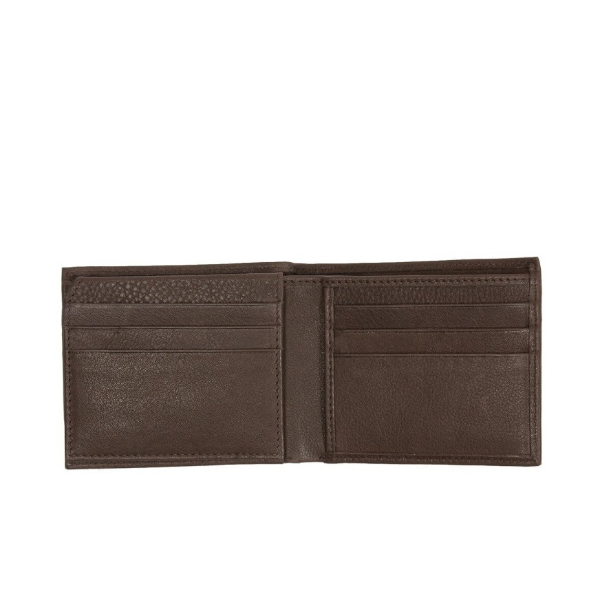 MUSTANG Livorno Wallet Top Opening UNIWERSALNY SKÓRZANY PORTFEL PREMIUM POJEMNY NA KARTY SKÓRA BROWN 06.102901