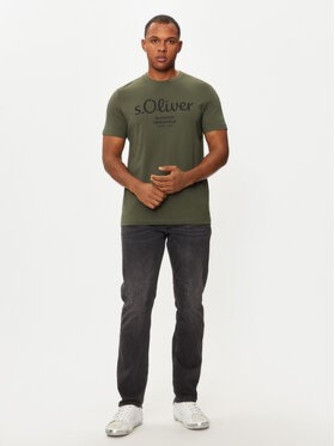 s.Oliver T-Shirt 2139909 Zielony Regular Fit