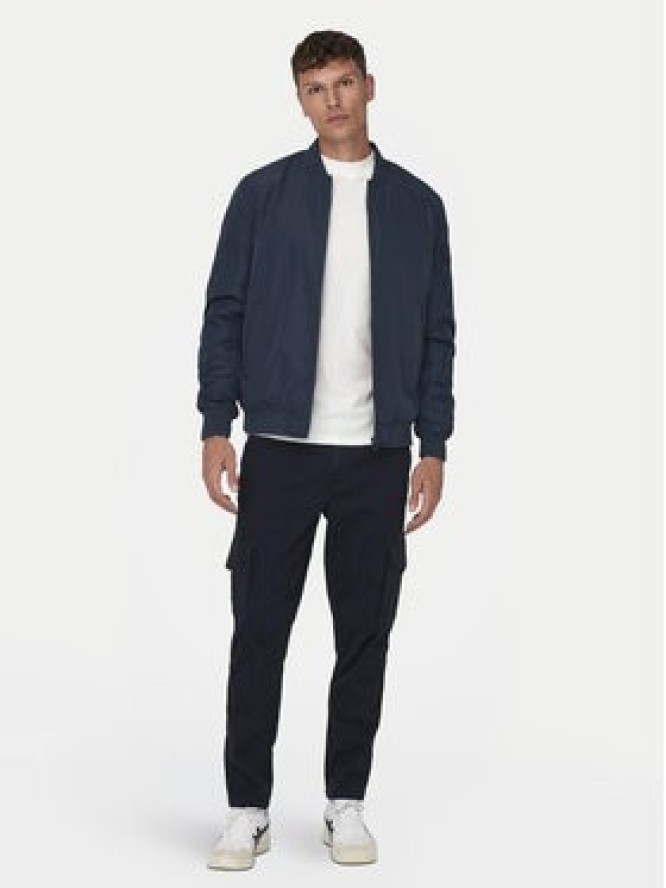 Only & Sons Kurtka bomber Joshua 22023287 Granatowy Regular Fit