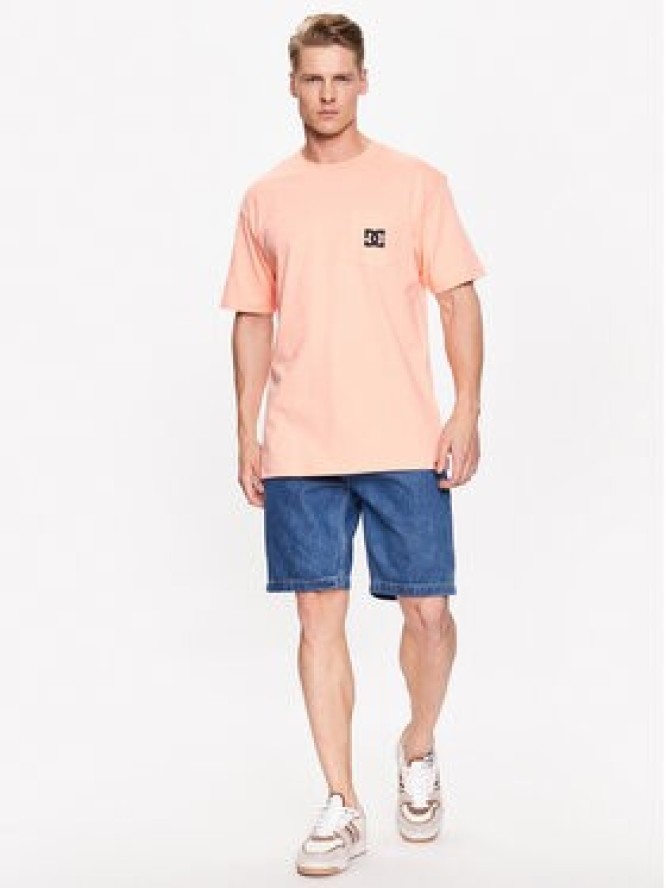 DC T-Shirt Star Pocket ADYZT05043 Pomarańczowy Regular Fit