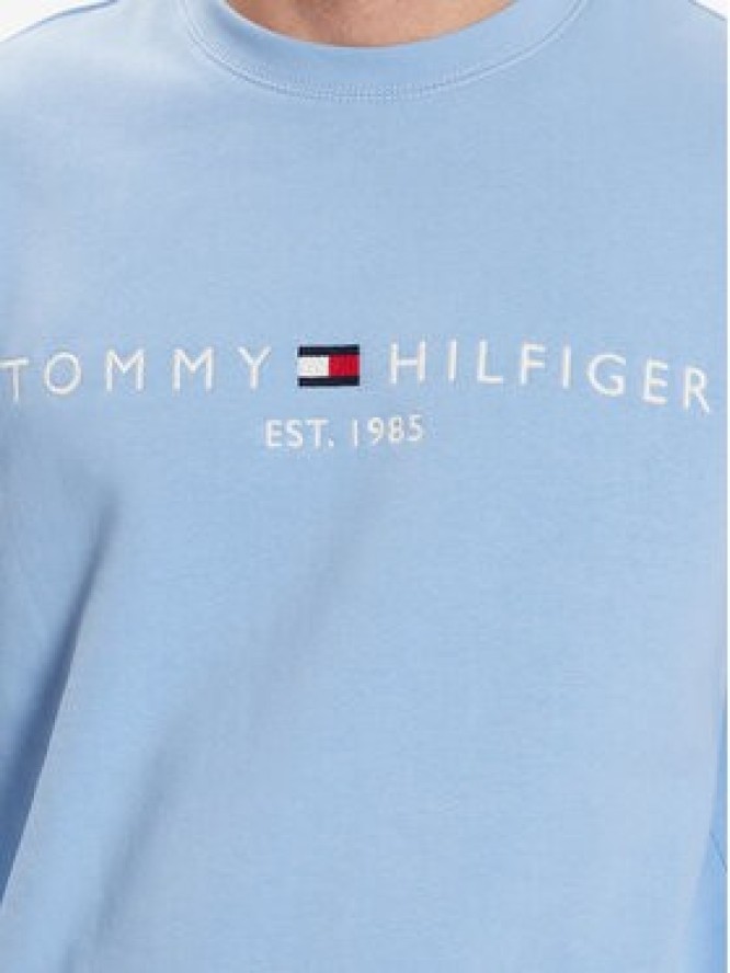 Tommy Hilfiger Bluza Logo MW0MW11596 Błękitny Regular Fit