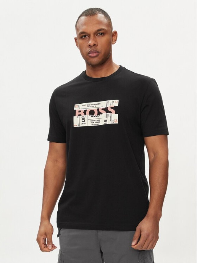 Boss T-Shirt Bossticket 50515829 Czarny Regular Fit