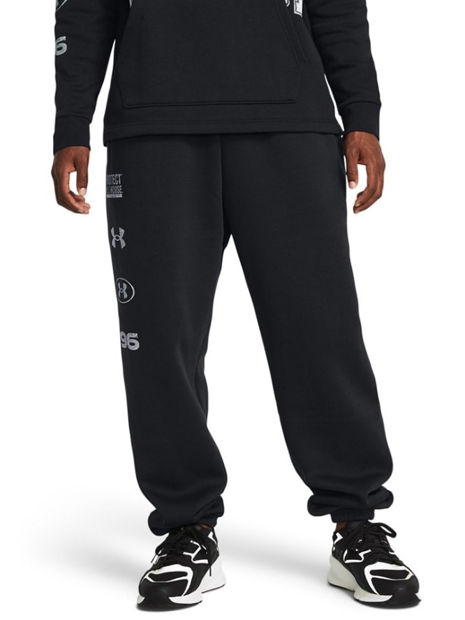 Under Armour Spodnie dresowe "Essential" w kolorze czarnym rozmiar: XL