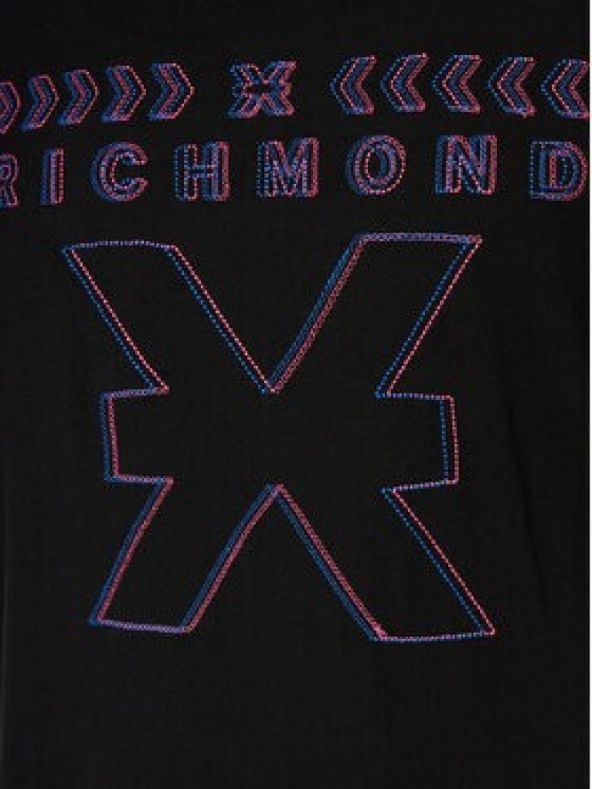 Richmond X T-Shirt Ikiom UMP24141TS Czarny Regular Fit