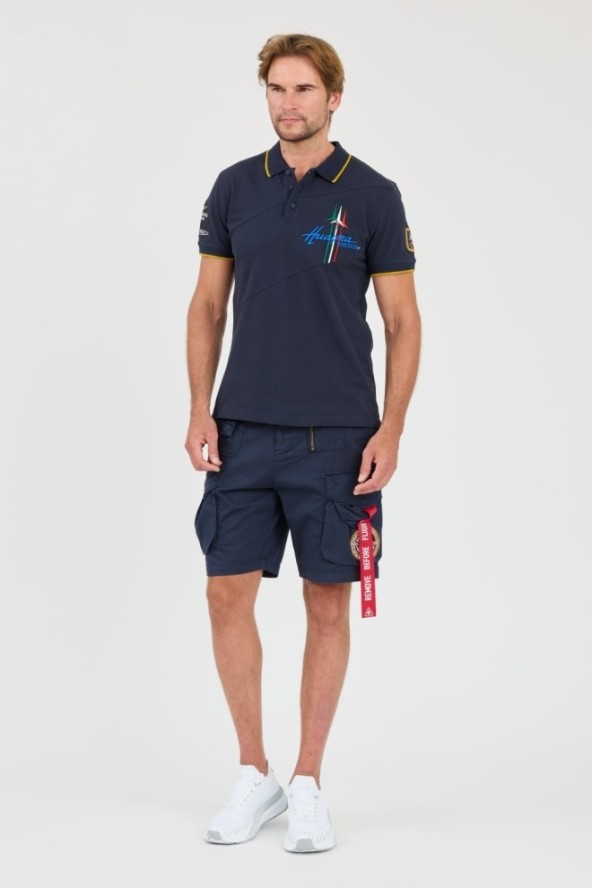 AERONAUTICA MILLITARE Granatowe shorty Crew Chief