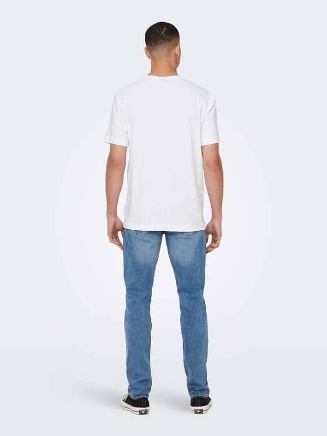 ONLY & SONS Koszulka "Max" w kolorze białym rozmiar: XXL