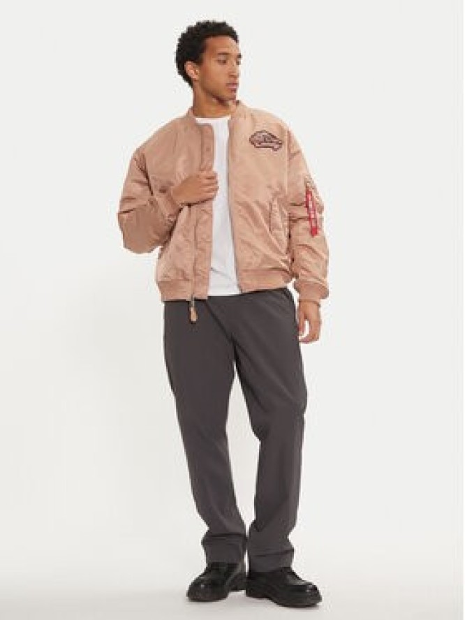 Alpha Industries Kurtka bomber 148140 Beżowy Regular Fit