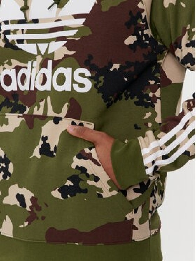 adidas Bluza Camo IS0209 Zielony Regular Fit