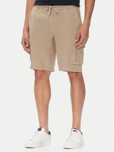 Aeronautica Militare Szorty materiałowe 251BE254CT3508 Beżowy Regular Fit