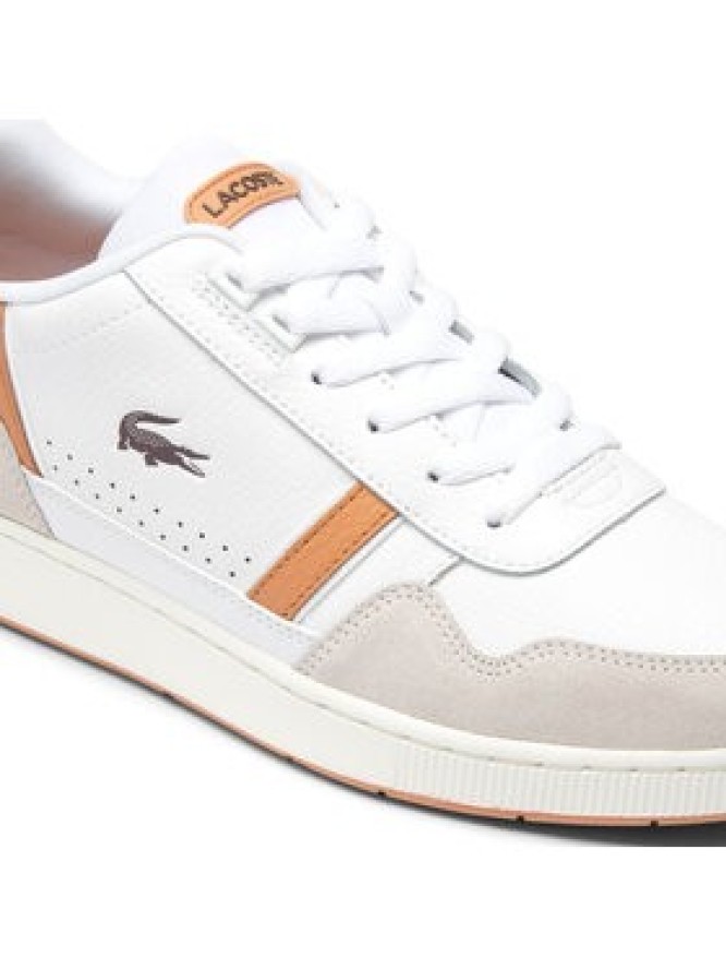 Lacoste Sneakersy T-Clip Contrasted Accent 747SMA0066 Biały