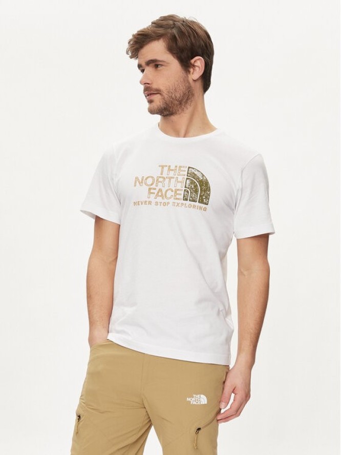 The North Face T-Shirt Rust 2 NF0A87NW Biały Regular Fit