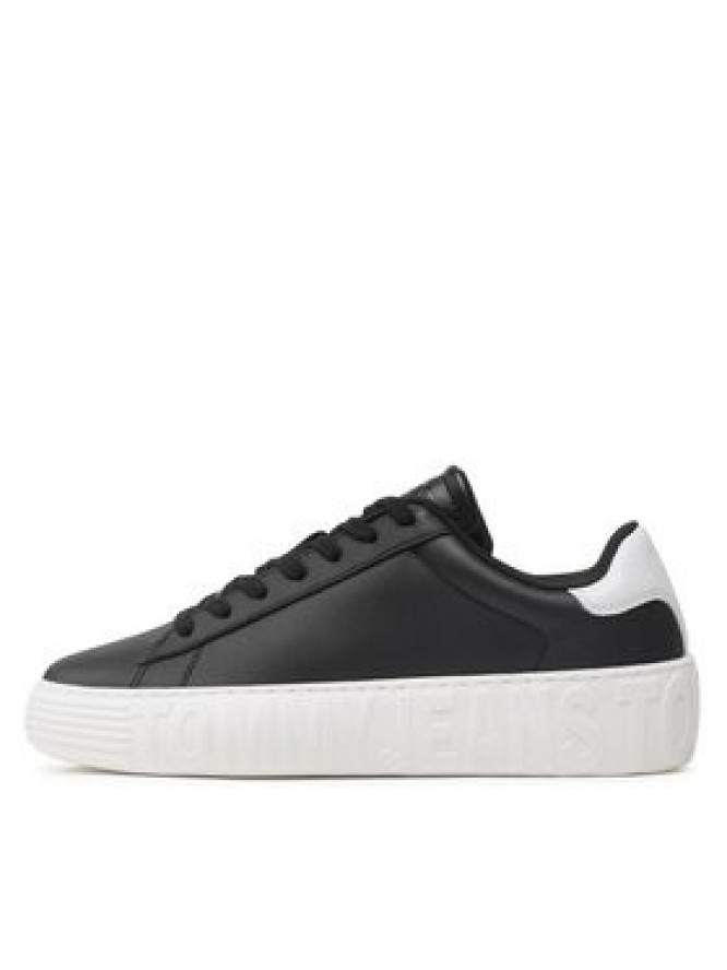 Tommy Jeans Sneakersy Leather Outsole EM0EM01159 Czarny