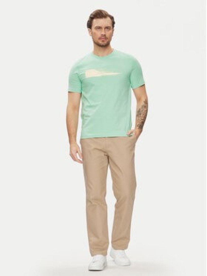 Calvin Klein T-Shirt Brush Logo K10K113113 Zielony Regular Fit