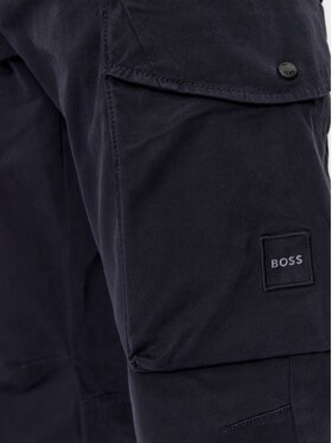 Boss Spodnie materiałowe Sista-Cargo-1 50509100 Granatowy Regular Fit