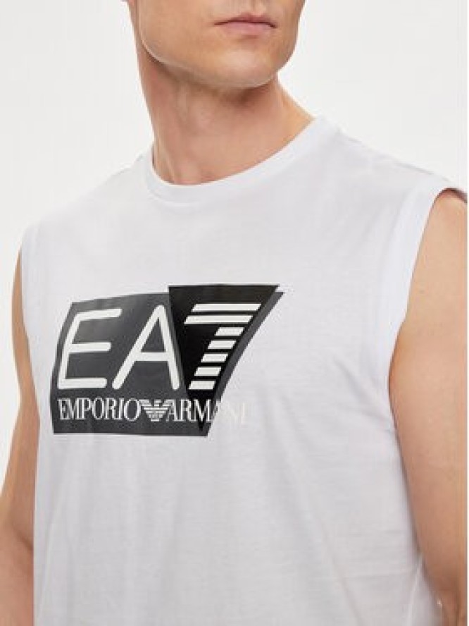 EA7 Emporio Armani T-Shirt 3DPT80 PJ02Z 1100 Biały Regular Fit