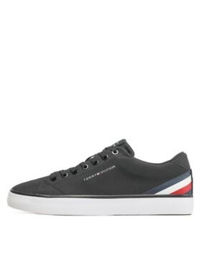 Tommy Hilfiger Sneakersy Hi Vulc Core Low Stripes FM0FM04735 Czarny