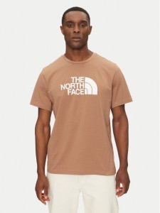 The North Face T-Shirt Easy NF0A8A6C Brązowy Regular Fit