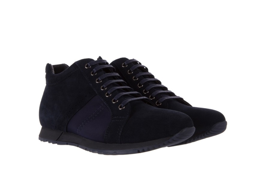 Trampki Bayla-151 D151431-3B Navy, Granat, Skóra naturalna