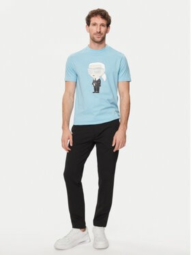 KARL LAGERFELD T-Shirt 755071 542251 Niebieski Regular Fit