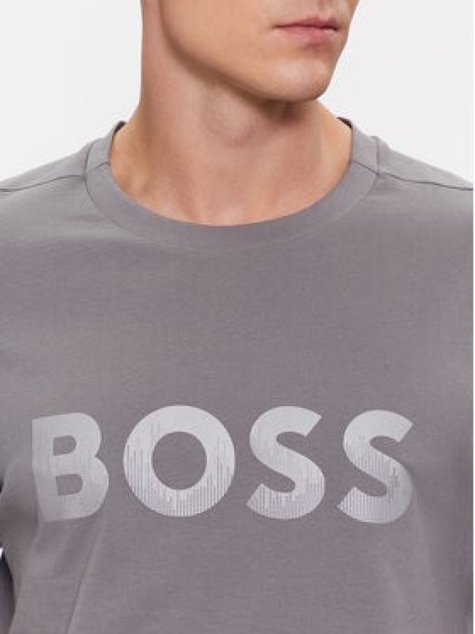 Boss T-Shirt Mirror 1 50506363 Szary Regular Fit