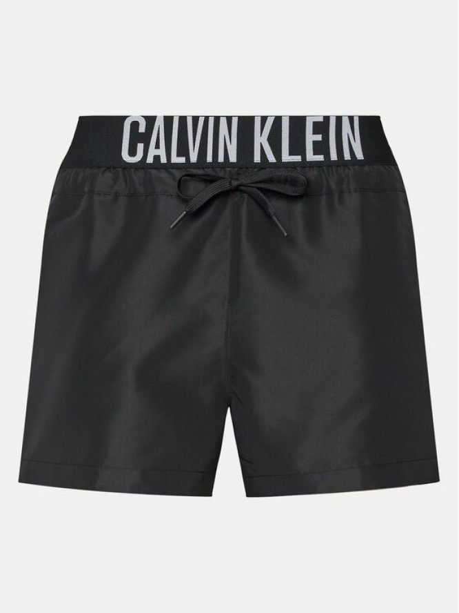 Calvin Klein Swimwear Szorty kąpielowe KM0KM01045 Czarny Regular Fit