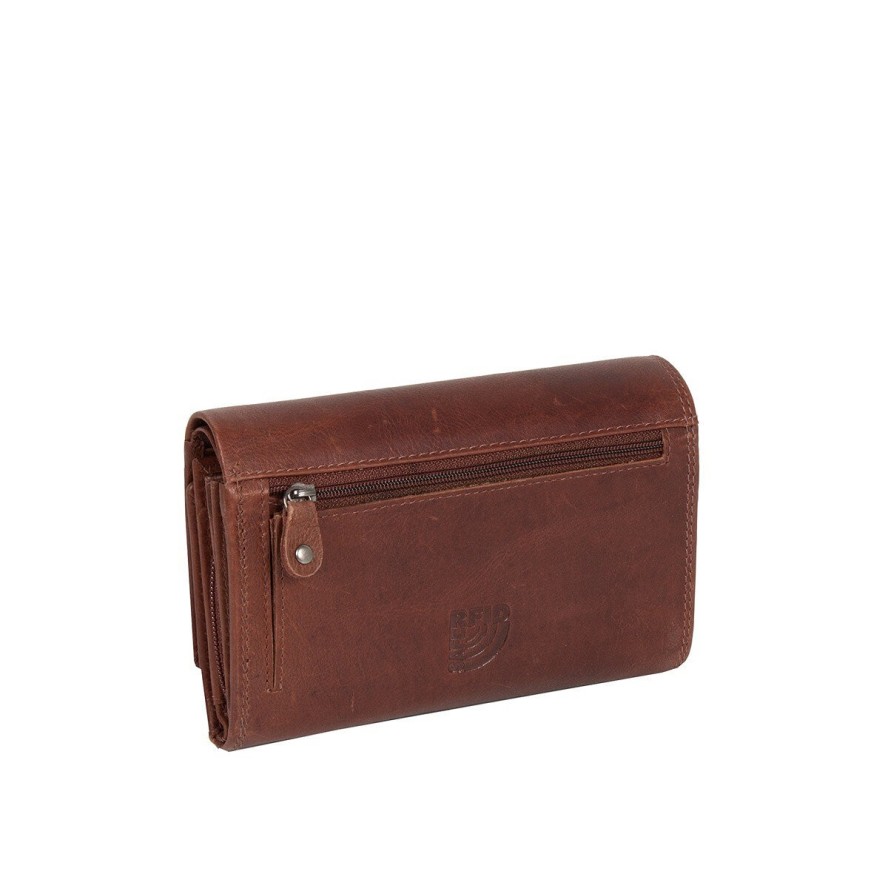 MUSTANG UDINE WALLET UNIWERSALNY SKÓRZANY PORTFEL PREMIUM POJEMNY NA KARTY SKÓRA BROWN 06.102401