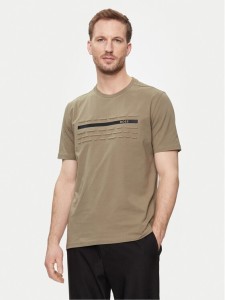 Boss T-Shirt 50513010 Beżowy Regular Fit